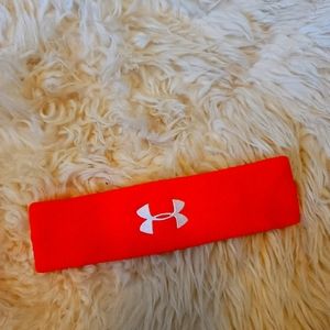 Underarmour head band,  bright orange